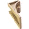 Ekena Millwork 4"W x 4"D x 8"H Wide Viola Rough Cedar Woodgrain TimberThane Corbel, Primed Tan CORUR04X04X08VIORCPR - alternate 5